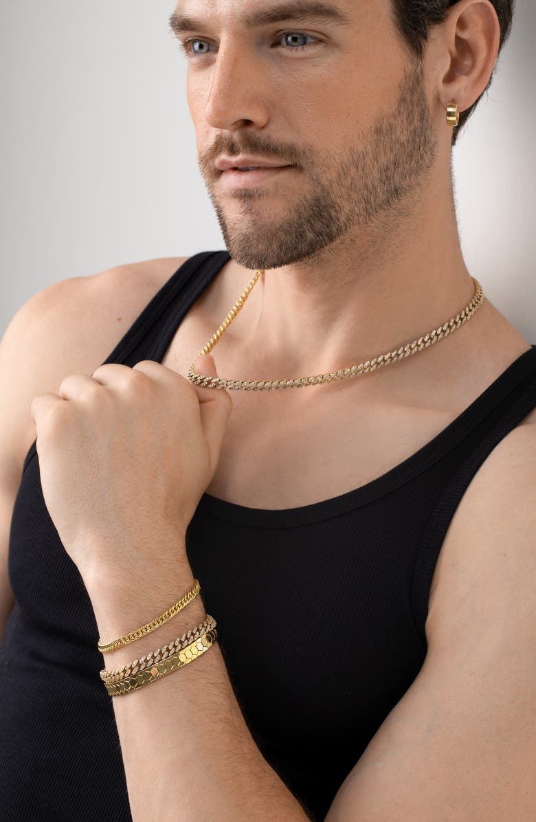 Bony Levy Men's 14K Gold Curb Chain Bracelet, Alternate, color, 14K Yellow Gold