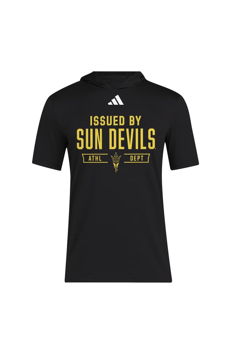 adidas Men's adidas Black Arizona State Sun Devils 2025 AREOREADY Sideline Training Hooded T-Shirt, Alternate, color, Black