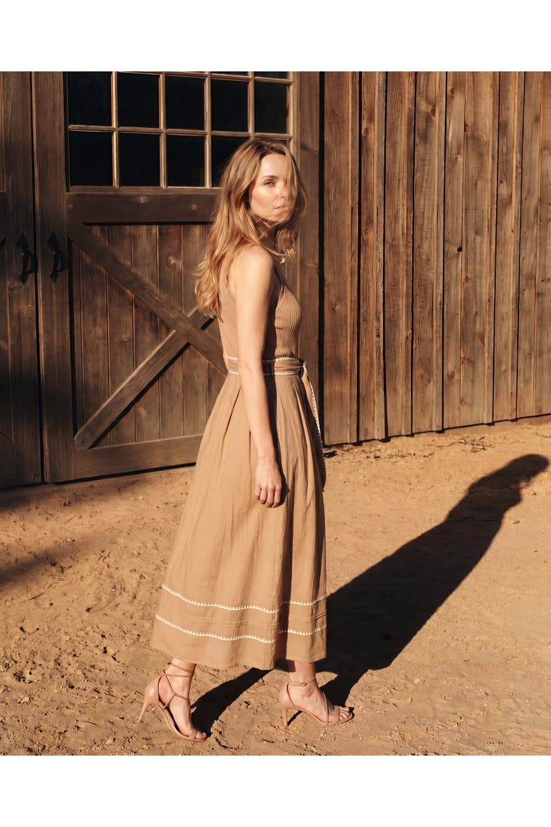 Isadora Midi Dress, Alternate, color, Coastal Tan