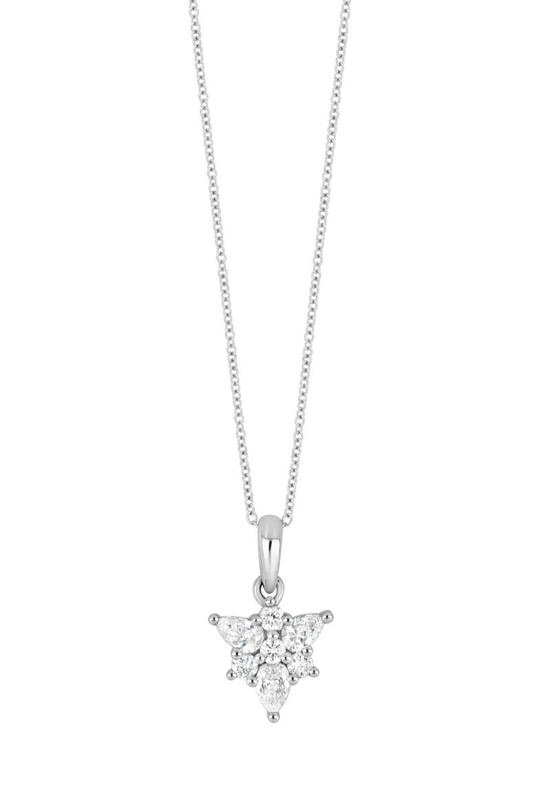 Getty Diamond Pendant Necklace (Nordstrom Exclusive), Main, color, 18KW