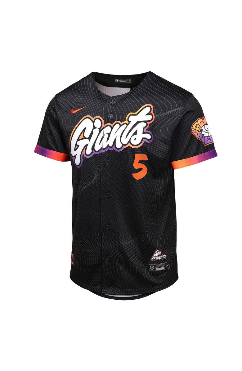 Nike Youth Outerstuff Mike Yastrzemski Anthracite San Francisco Giants 2025 City Connect Limited Jersey, Alternate, color, 
