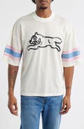 ICECREAM Hike Oversize Running Dog Mesh Graphic T-Shirt