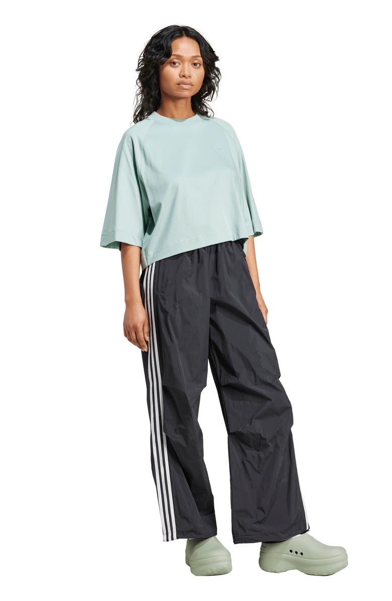 adidas Originals Adicolor Lifestyle 3-Stripes Wide Leg Woven Pants, Alternate, color, 