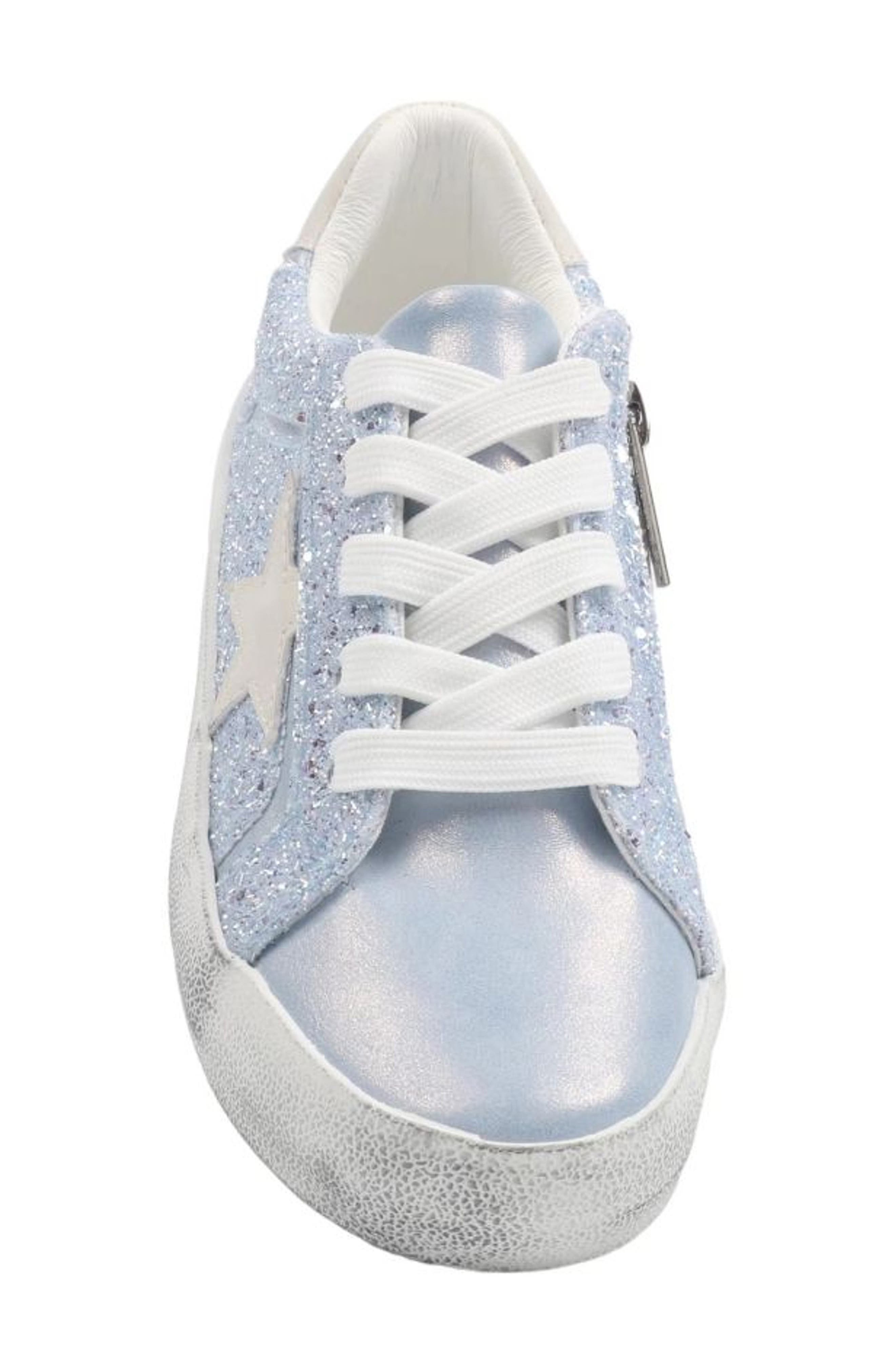 Nina Kids' Koryana Sneaker, Alternate, color, Blue Glitter