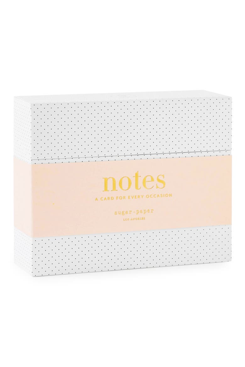 Cards for Every Occasion Assorted Set of 12 Notecards & Envelopes, Main, color, WHITE