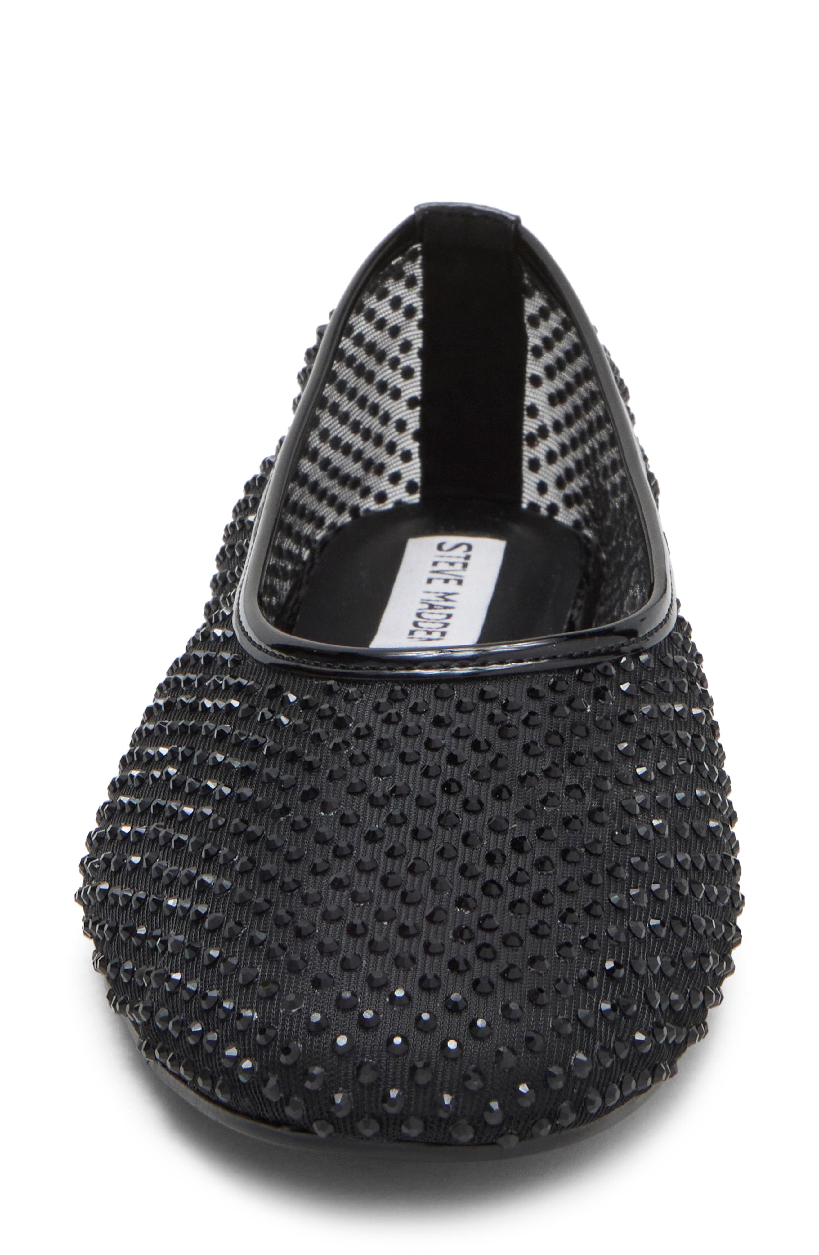 Jillean Rhinestone Pointed Toe Flat, Alternate, color, BLACK MULTI