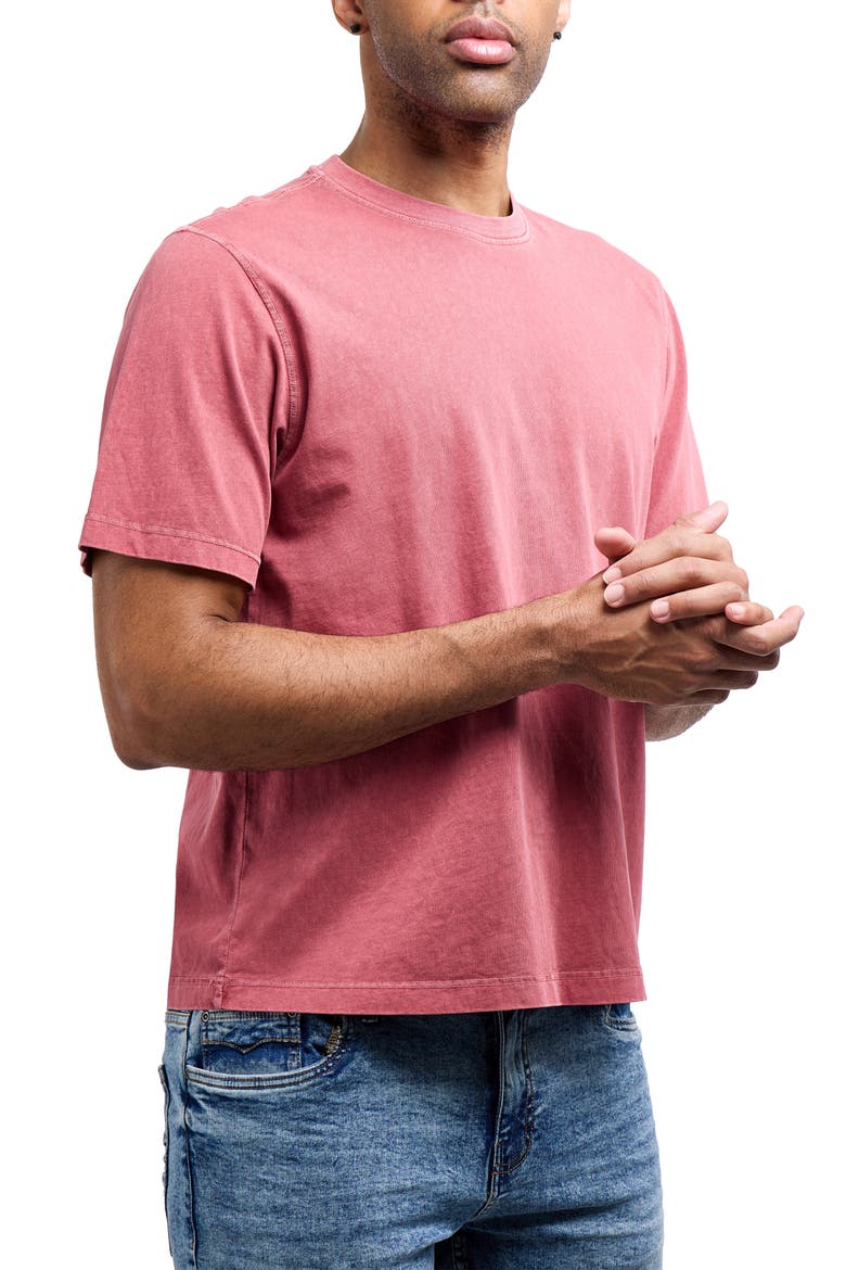 Boxy Pigment Dyed T-Shirt, Alternate, color, DUSTY ROSE