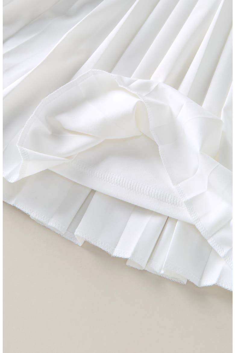 Kids' Pisces Pleated Skort, Alternate, color, WHITE