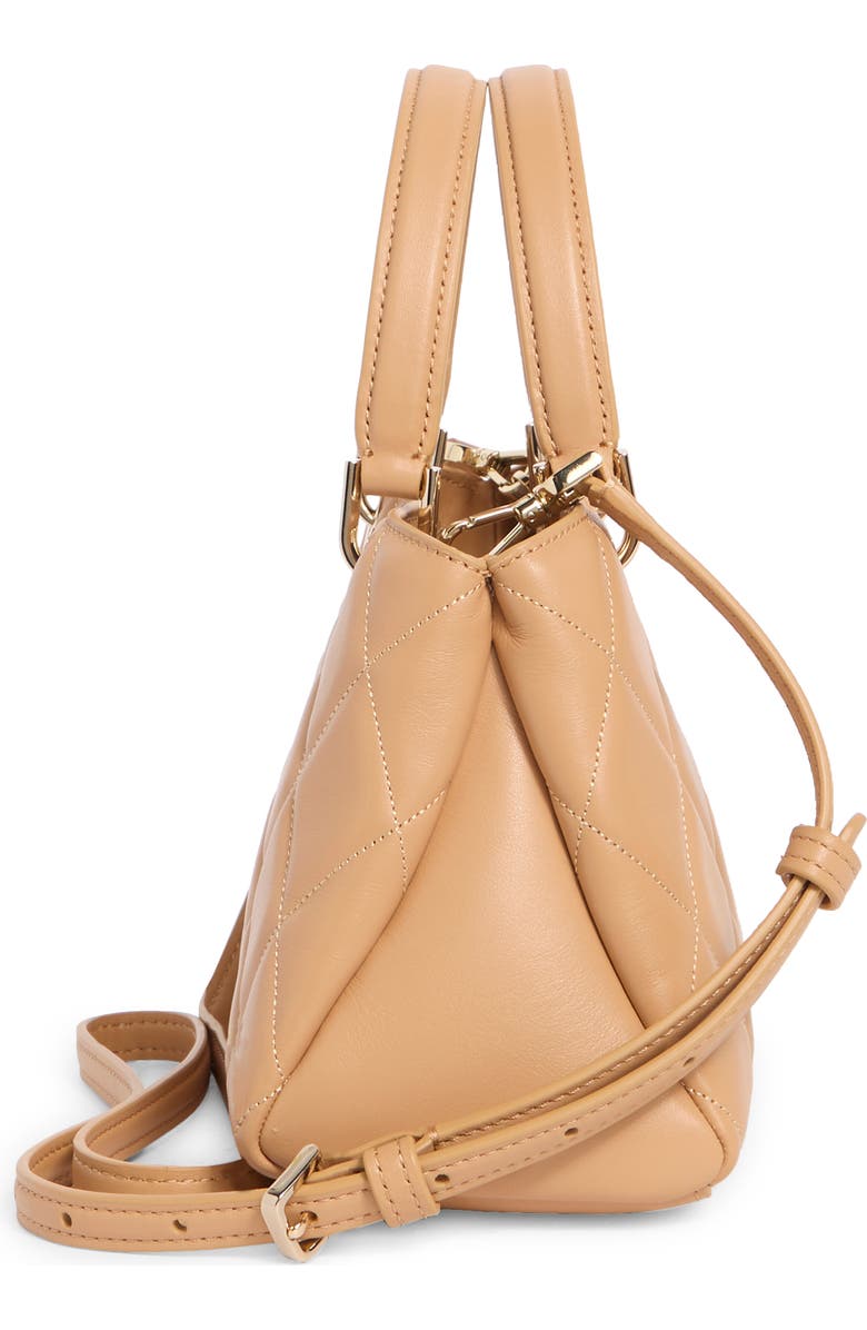 Kate Spade New York carey small quilted sullivan satchel bag, Alternate, color, Tiramisu Mousse