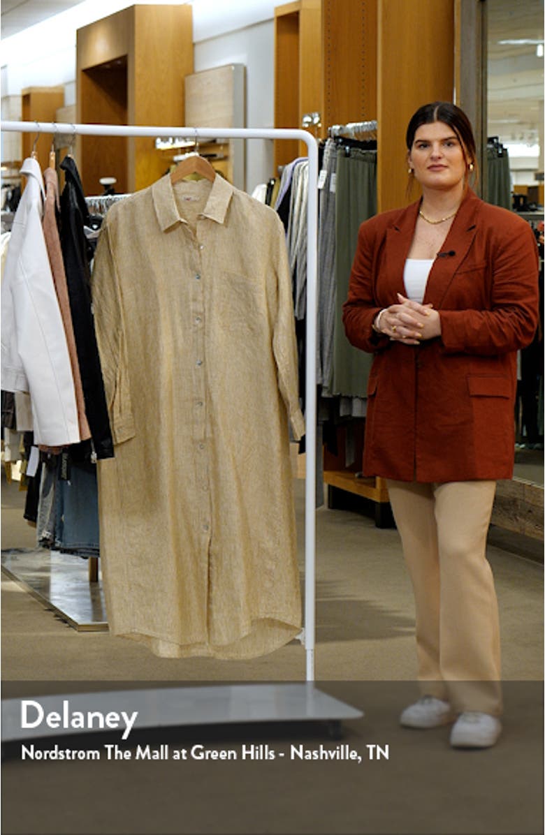 Laguna Linen Maxi Shirtdress, sales video thumbnail