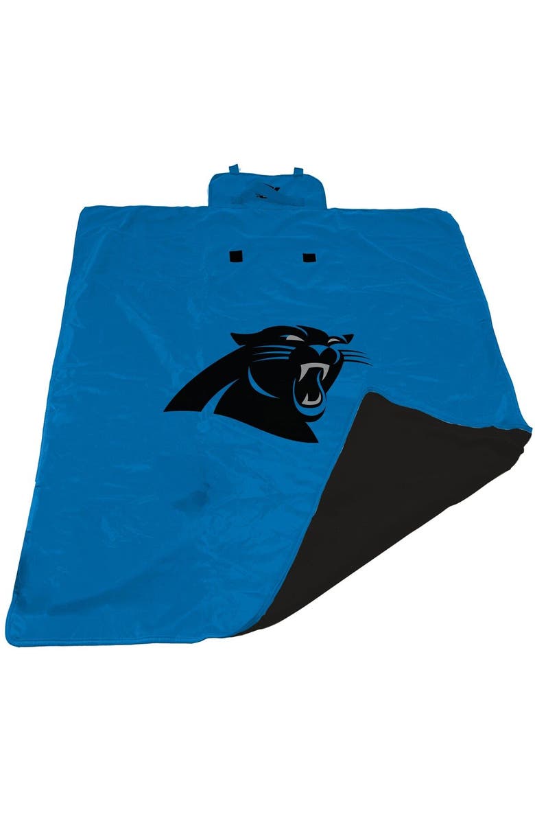 LOGO BRANDS Blue Carolina Panthers 60'' x 80'' All-Weather XL Outdoor Blanket, Main, color,
