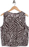 Adrianna Papell Sleeveless Bubble Hem Top
