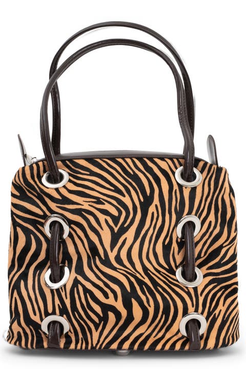 Chessy Convertible Genuine Calf Hair Shoulder Bag