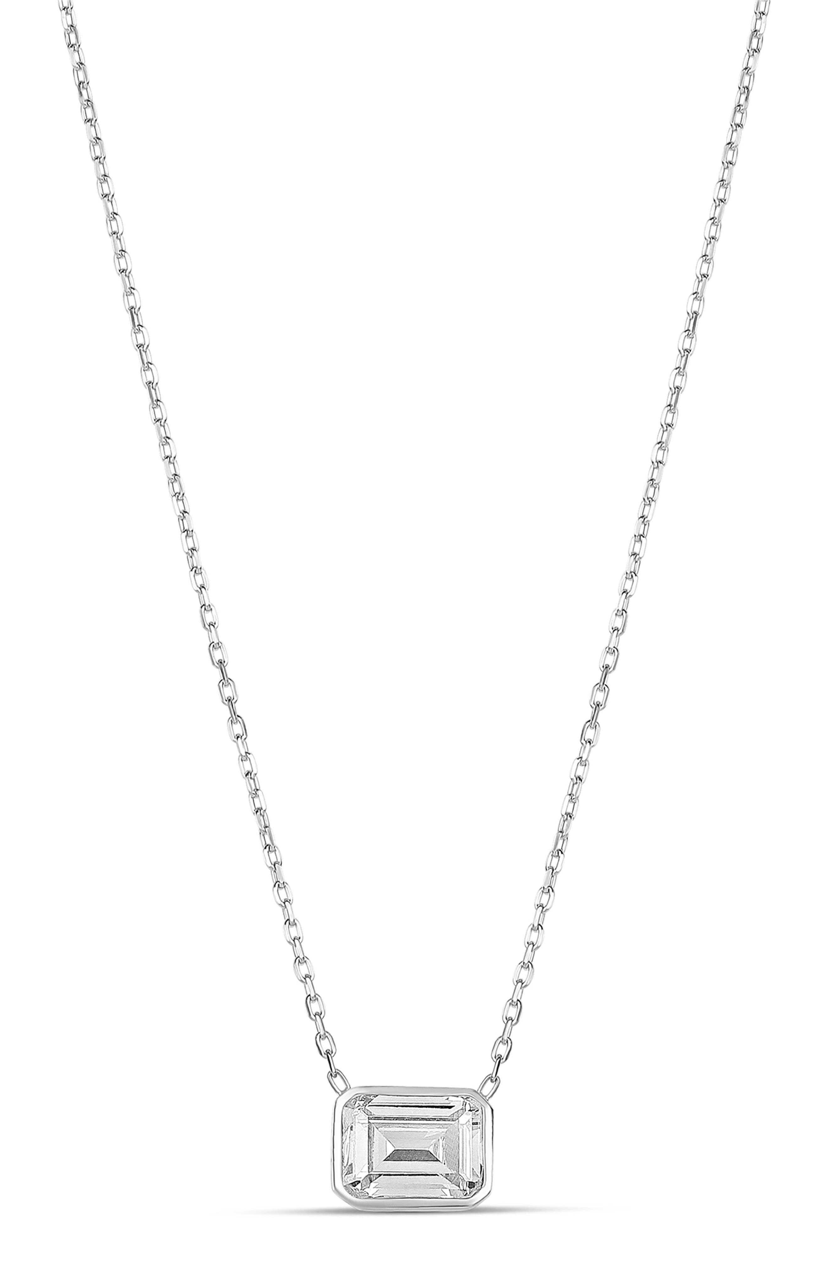 SILVER/ WHITE/EMERALD CUT