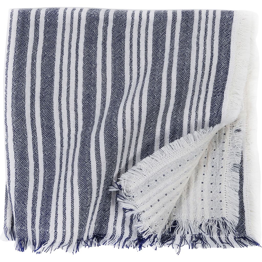 Pom Pom At Home Yountville Set Of 4 Napkins In Navy
