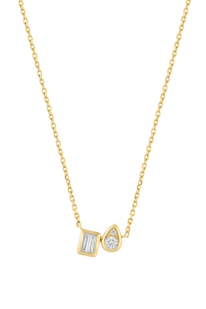 Diamond Pendant Necklace, Main, color, WHITE