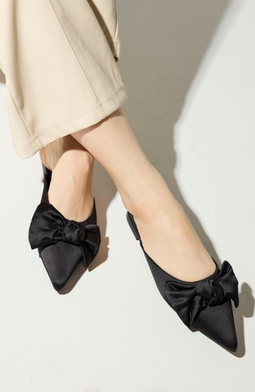 Yosi Samra Clara Pointed Toe Mule In Black