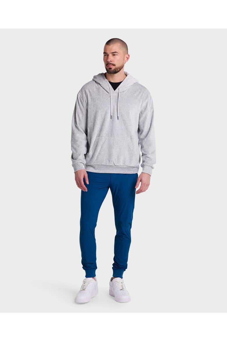 Velour Hoodie, Main, color, Grey