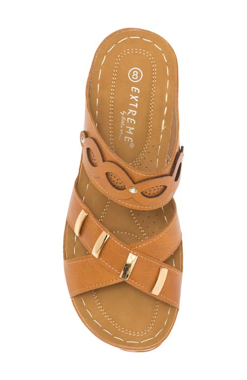 Shop Extreme By Eddie Marc Buckle Wedge Slide Sandal