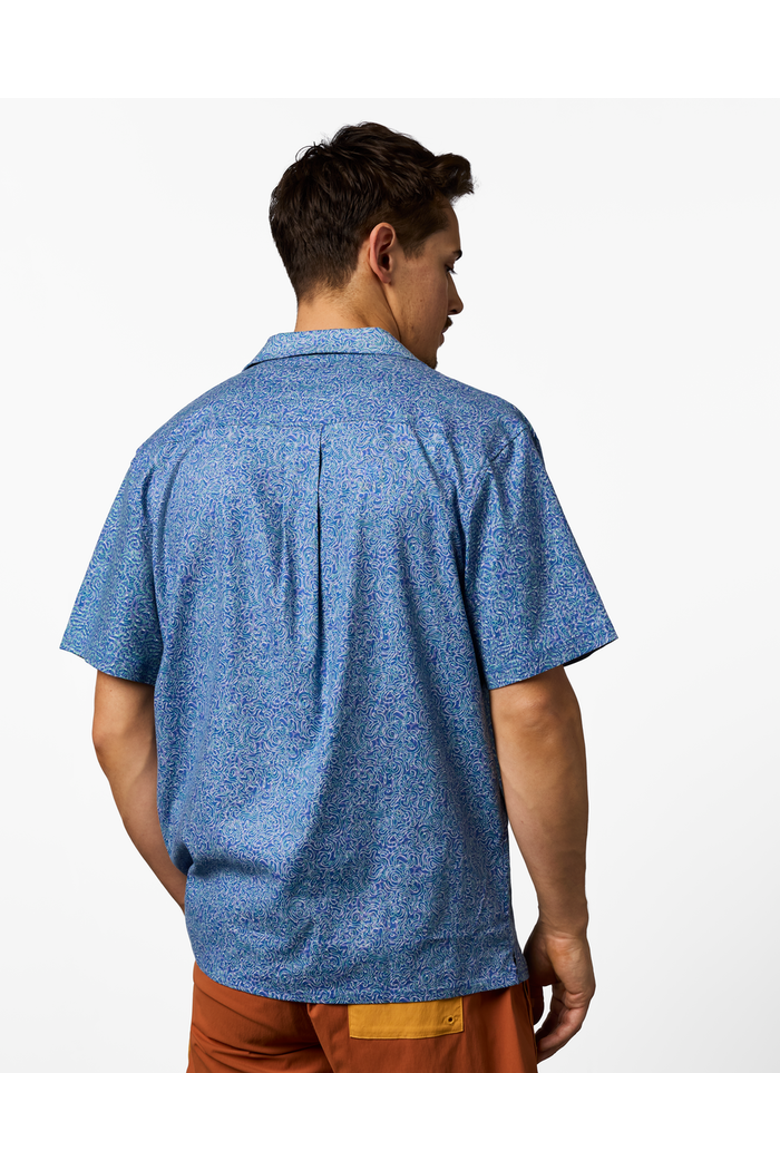 Afuera Button Up Shirt - Print - Men's, Alternate, color, Cenotes Azure