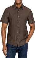Brooklyn Brigade Solid Mapleton Luxe Cross Dyed Short Sleeve Shirt