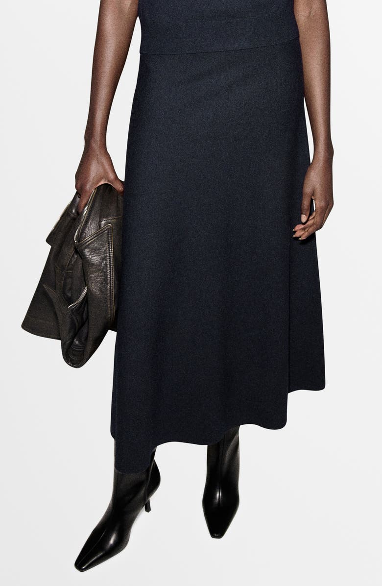 MANGO Knit Midi Skirt, Main, color,