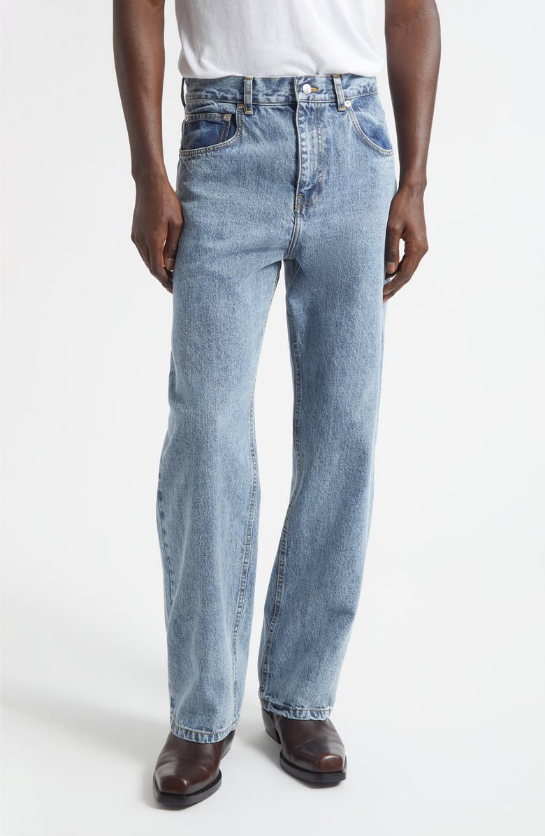 Second Layer Big Papi Relaxed Fit Straight Leg Jeans, Main, color, Vintage Stone Wash