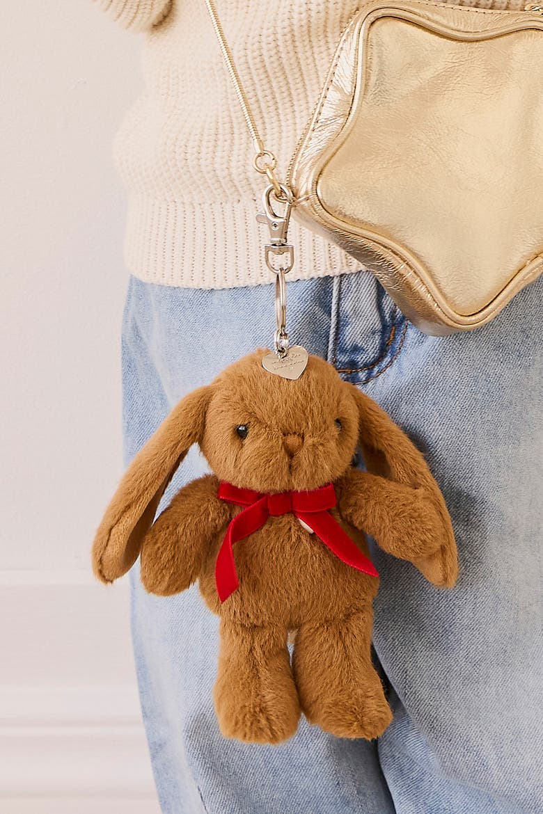 Penelope the Bunny 18" Plush & 6" Keychain Set, Alternate, color, Toffee