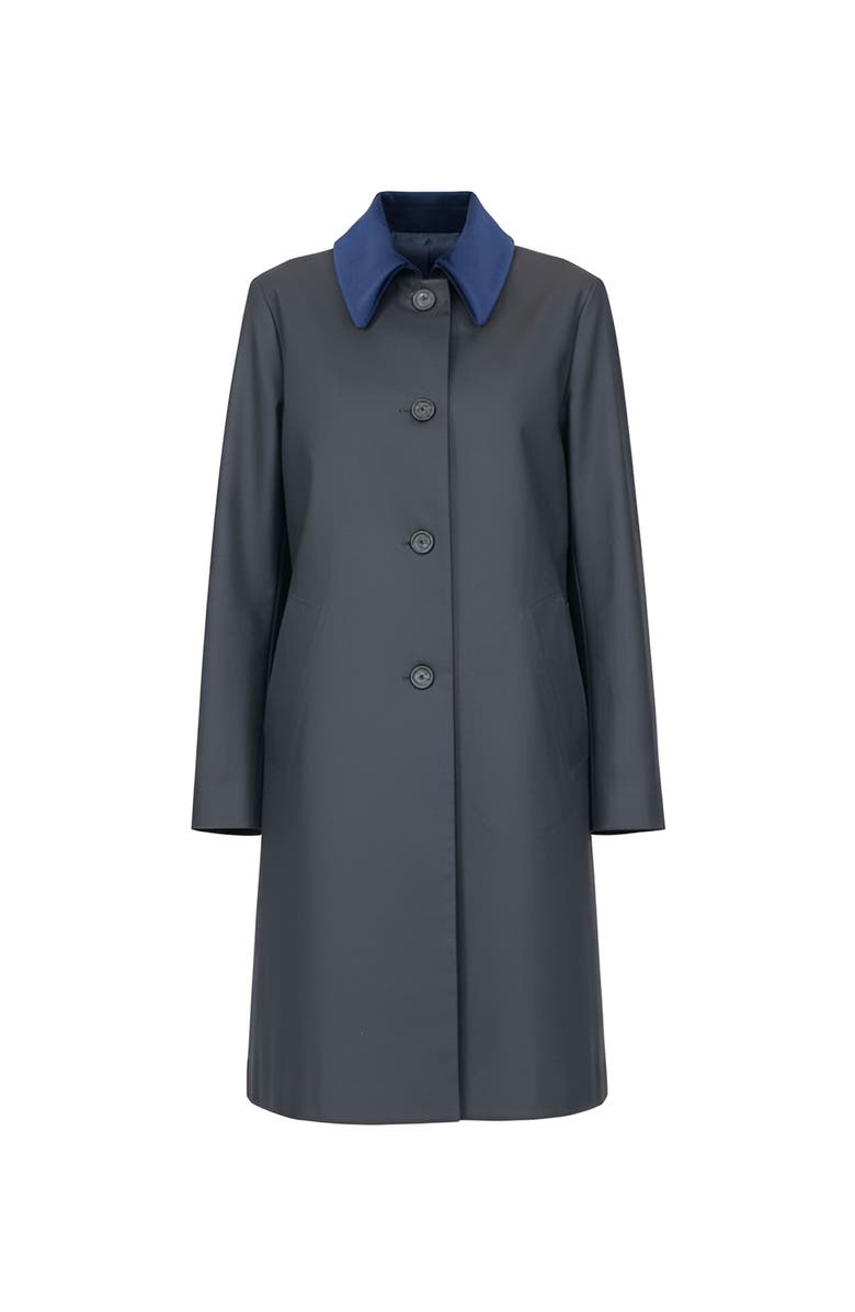 Callas Milano Alaine Water resistant canvas coat, Main, color, Navy