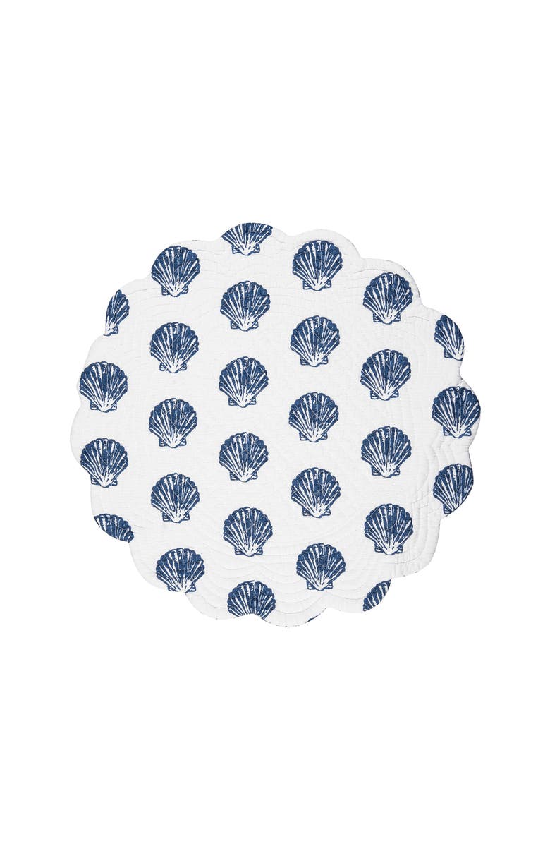 C&F Home Reef Shores Placemats Set of 6, 17", Alternate, color, Blue