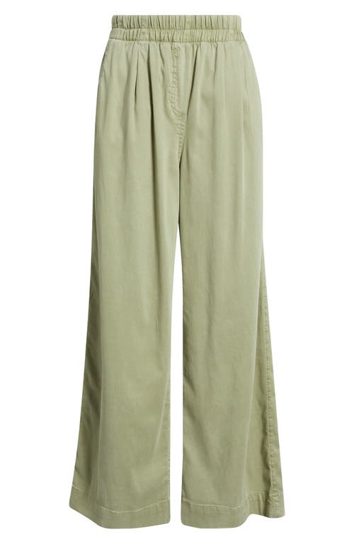 TREASURE & BOND TREASURE & BOND PLEATED WIDE LEG PULL-ON PANTS