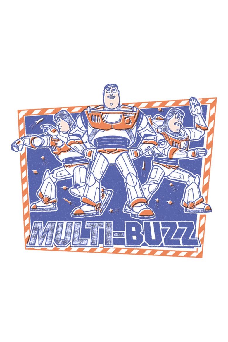 Boys Toy Story 5 Multi Buzz Frame T Shirt, Alternate, color, White