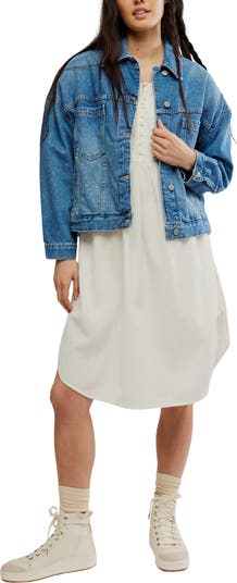 We The Free Opal Swing Denim Trucker Jacket