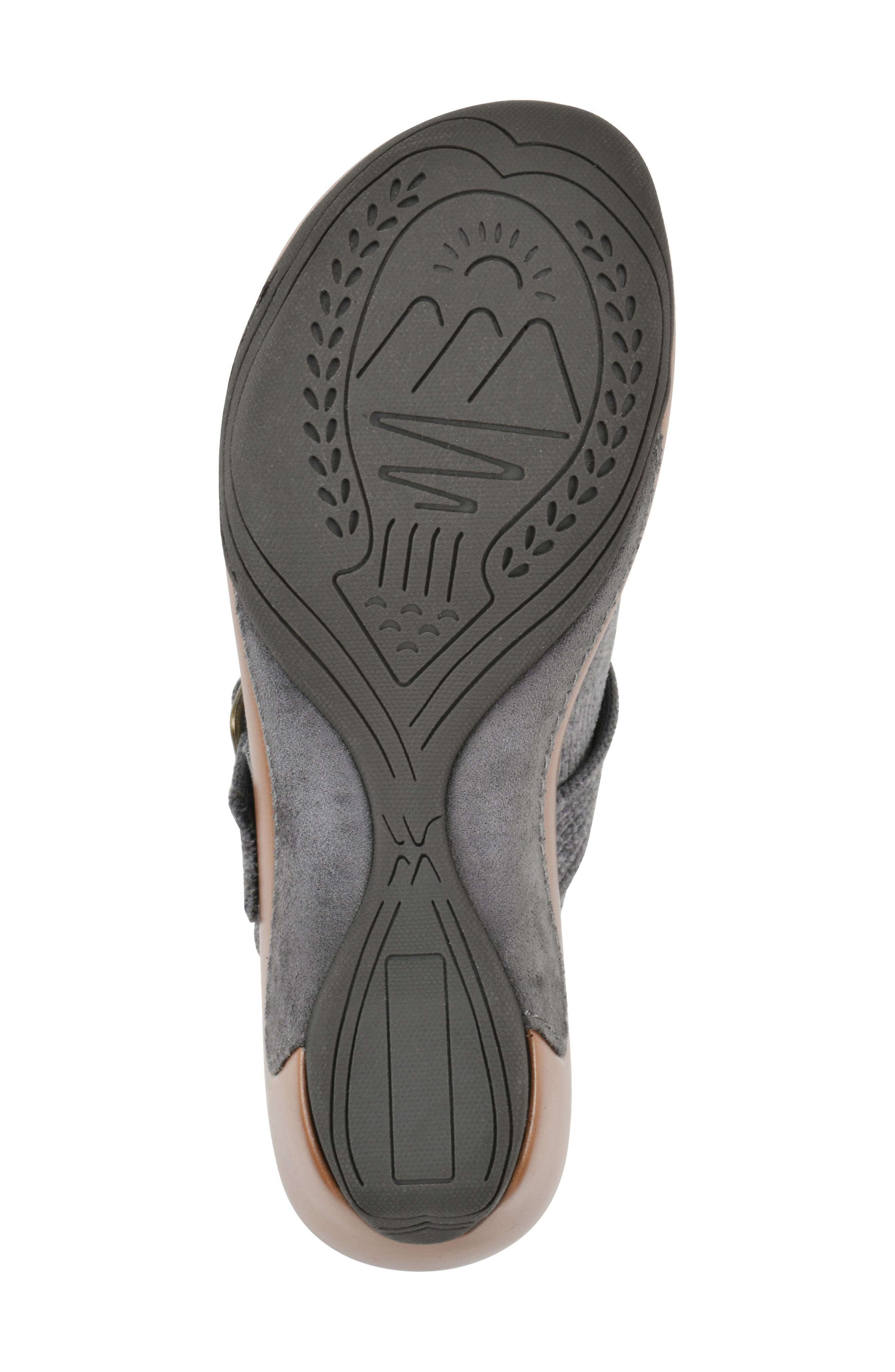 Vias Heeled Clog, Alternate, color, BLUE STEEL/ FABRIC