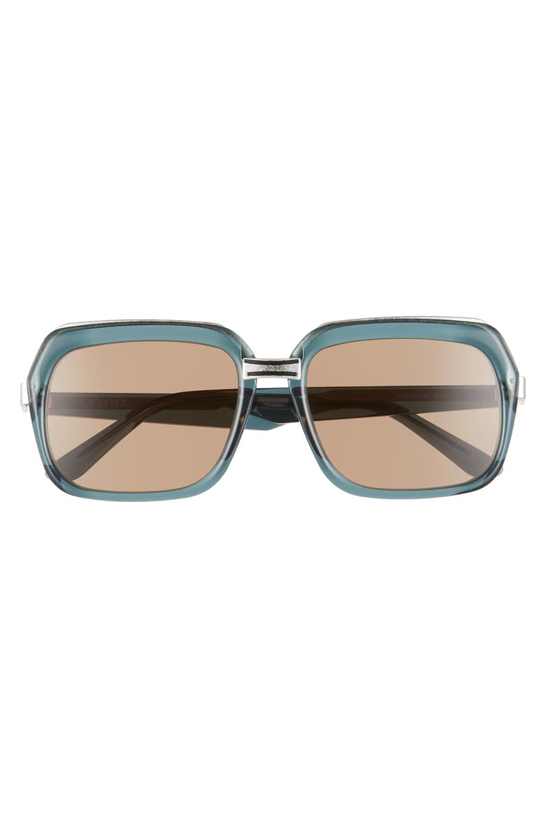56mm Smartfit Sunglasses, Alternate, color, TRANSPARENT GREEN/ BROWN