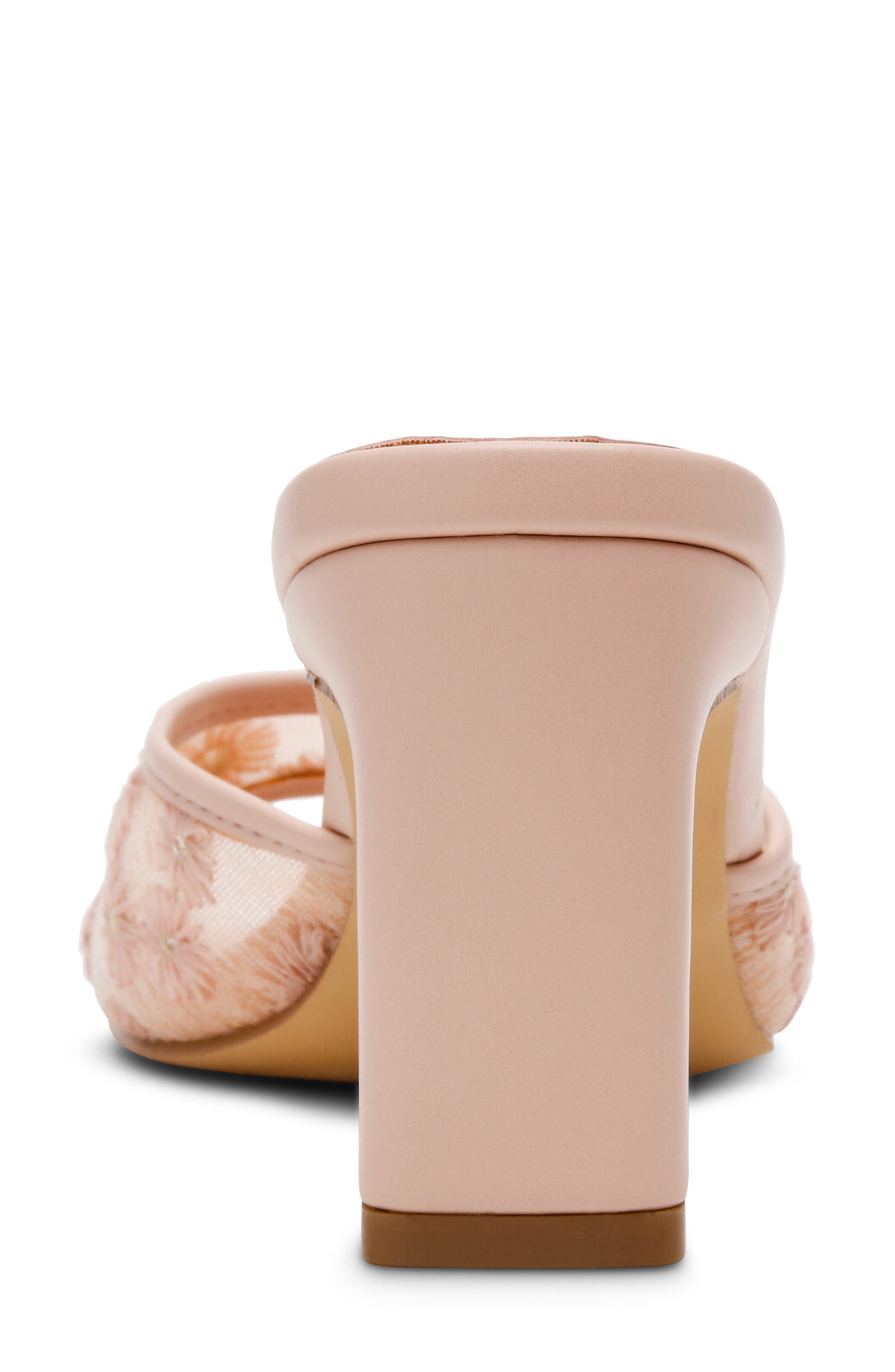 DV by Dolce Vita Lennie Embroidered Mesh Mule Sandal, Alternate, color, Blush