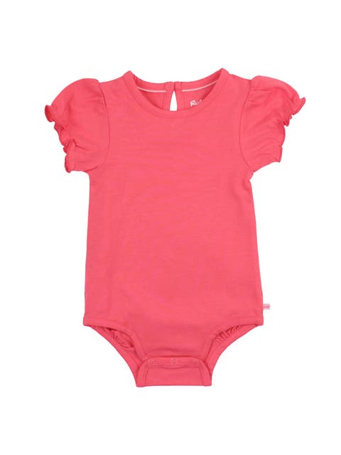 Baby/Toddler Girls Knit Puff Short Sleeve Bodysuit