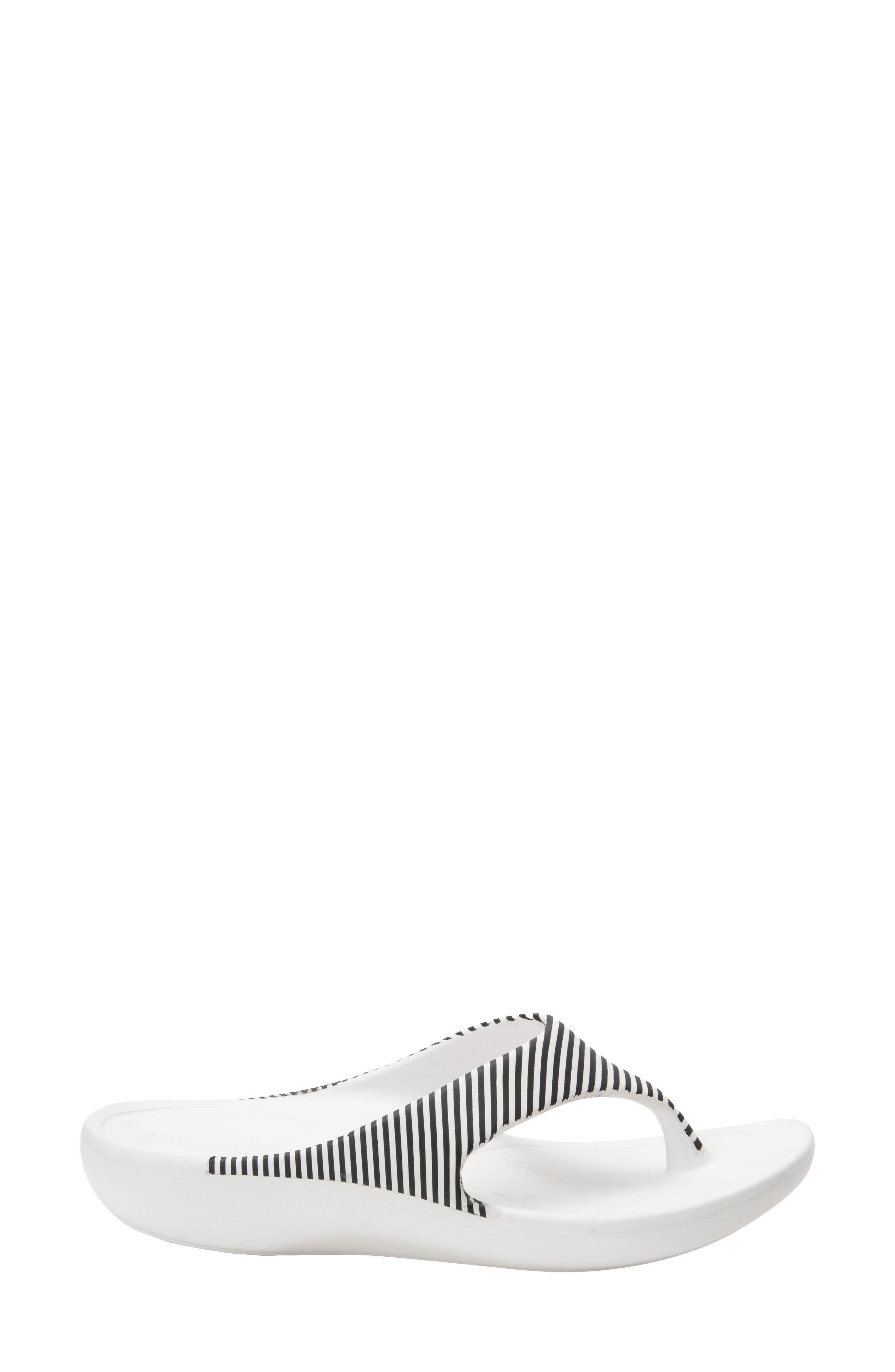 Ode Flip Flop, Main, color, STRIPES LEATHER