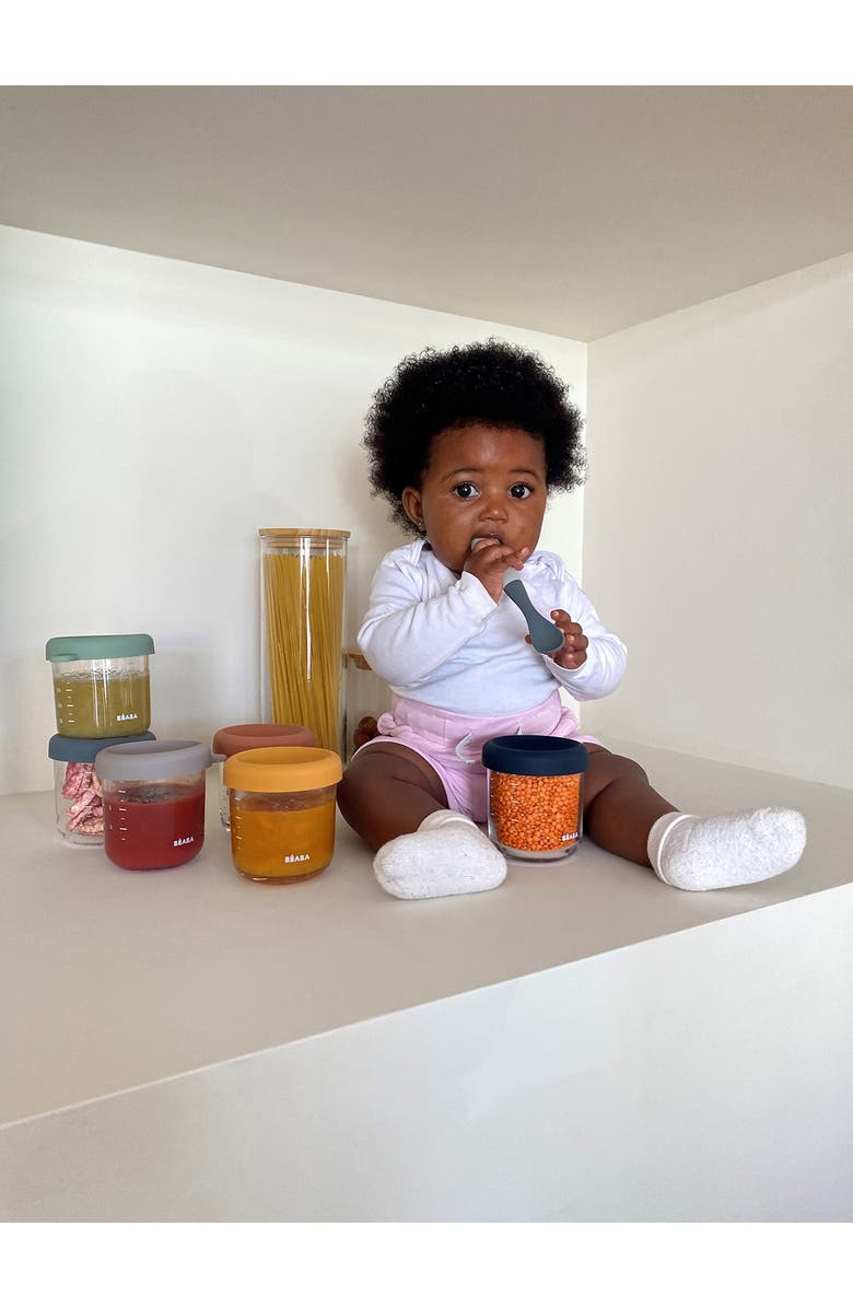 BEABA 6-Pack Glass Baby Food Jars, Alternate, color, Sunrise