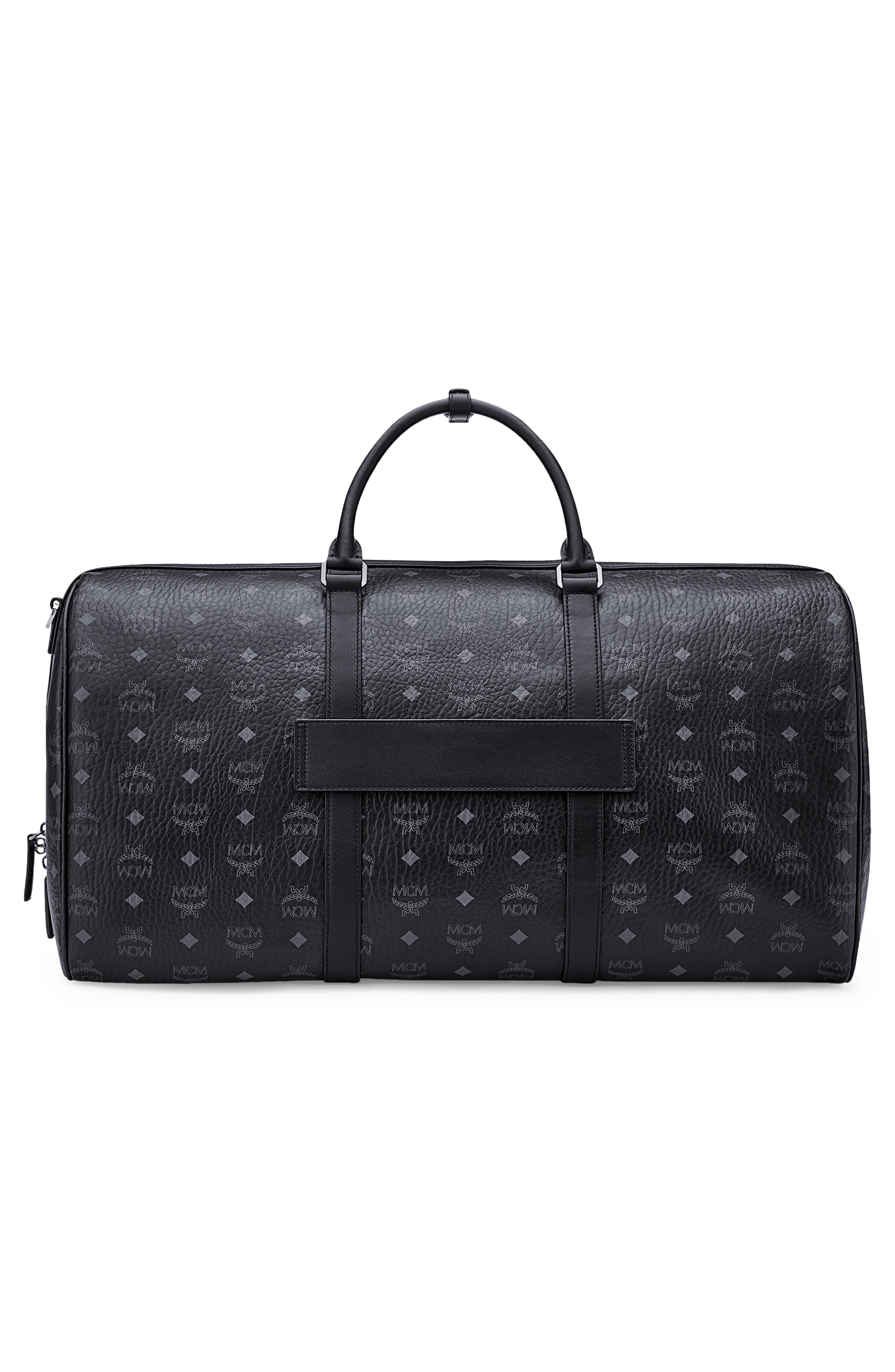 Ottomar Weekender Bag in Visetos, Alternate, color, BLACK