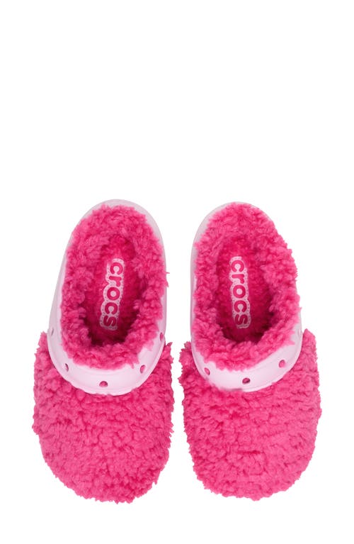 Crocs The Thing Faux Shearling Clog In Pink