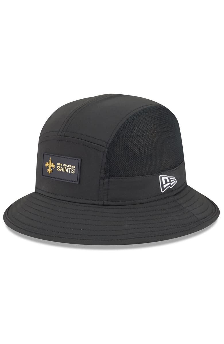 New Era Men's New Era Black New Orleans Saints 2025 Sideline Bucket Hat, Main, color, Black