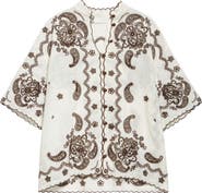 Zimmermann Ascension Embroidered Linen Shirt