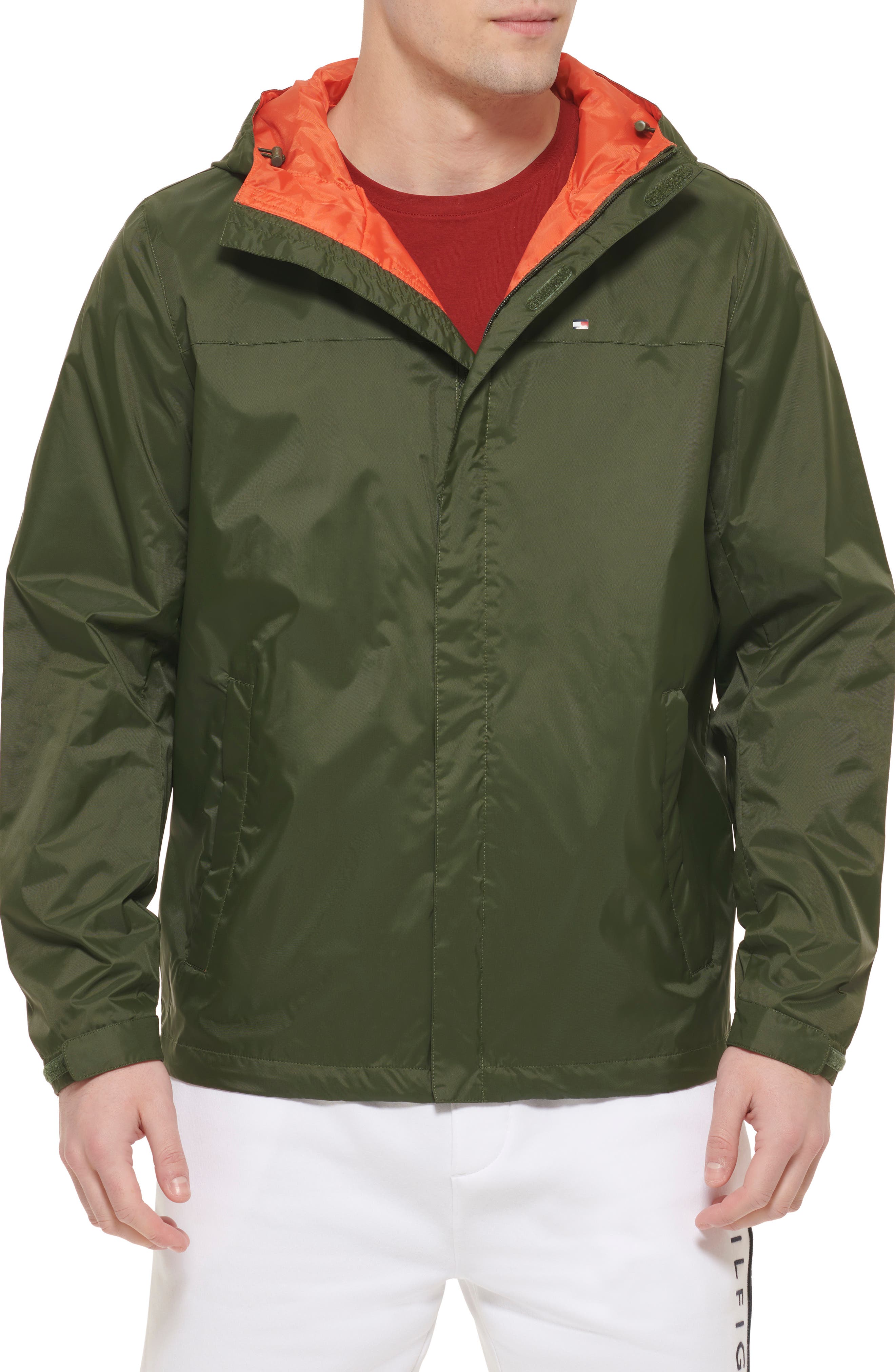 Tommy Hilfiger Hooded Rain Slicker Jacket