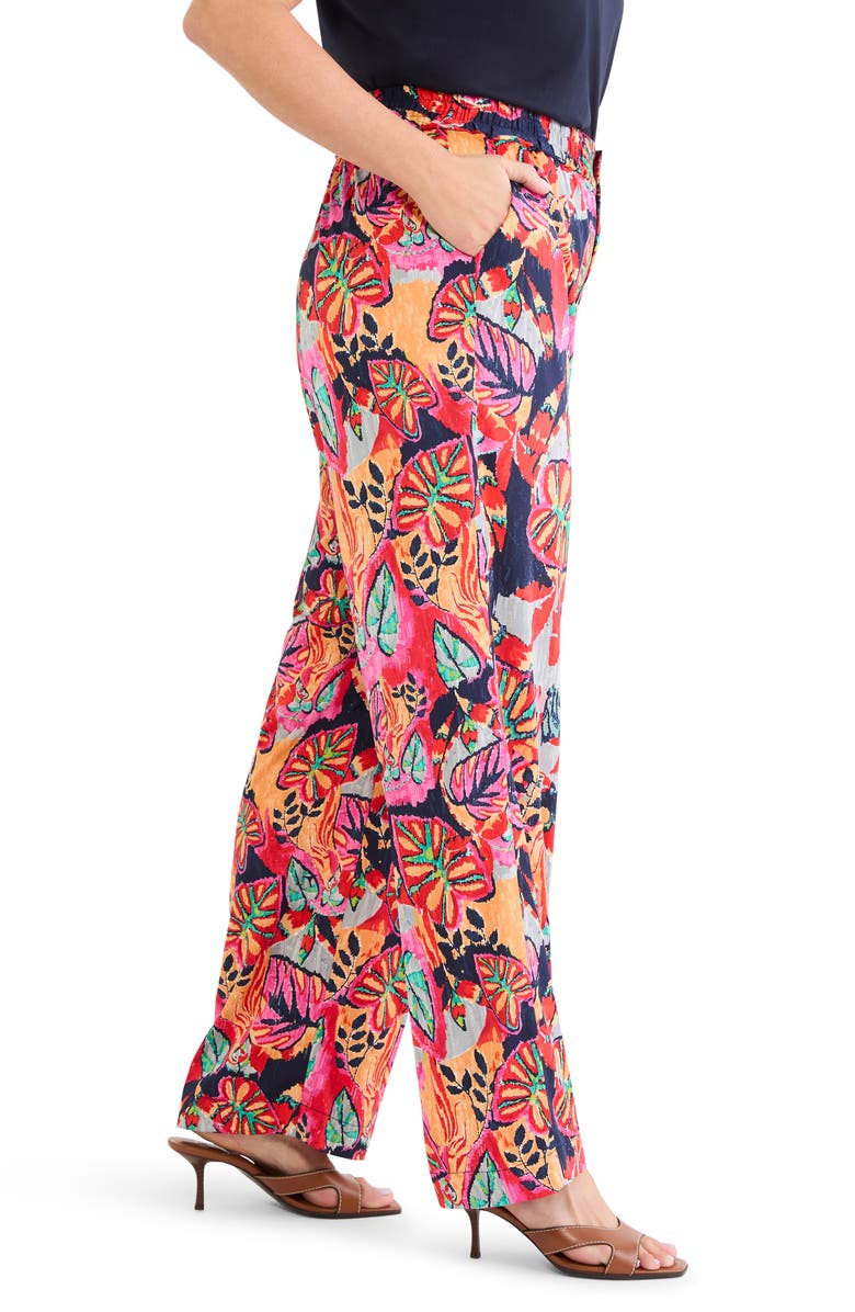 NIC+ZOE Kauai Garden Wide Leg Pants, Alternate, color, Red Multi