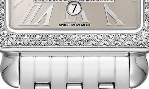 Michele Deco Madison Diamond Bracelet Watch, 33mm In Neutral