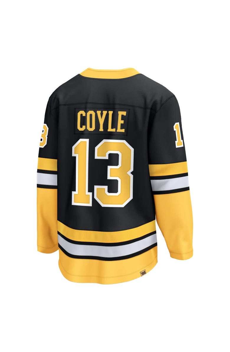 FANATICS Men's Fanatics Charlie Coyle Black Boston Bruins 100th Anniversary Premier Breakaway Player Jersey, Alternate, color, 