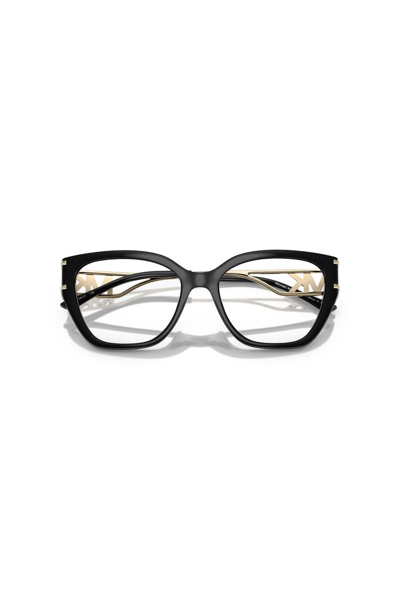 54mm Square optical glasses, Alternate, color, Black