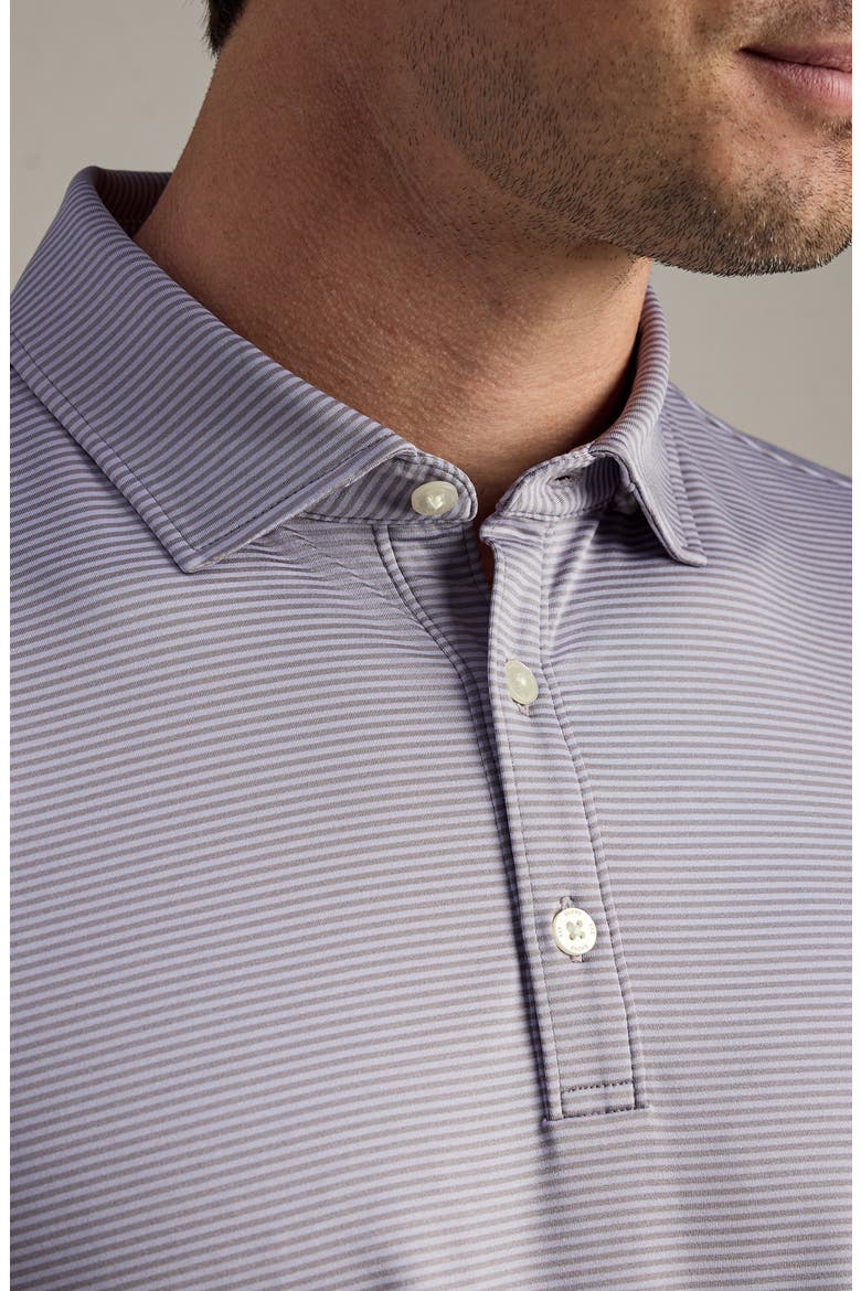 Drive Time Performance Polo, Alternate, color, PURPLE SMOKE STRIPE