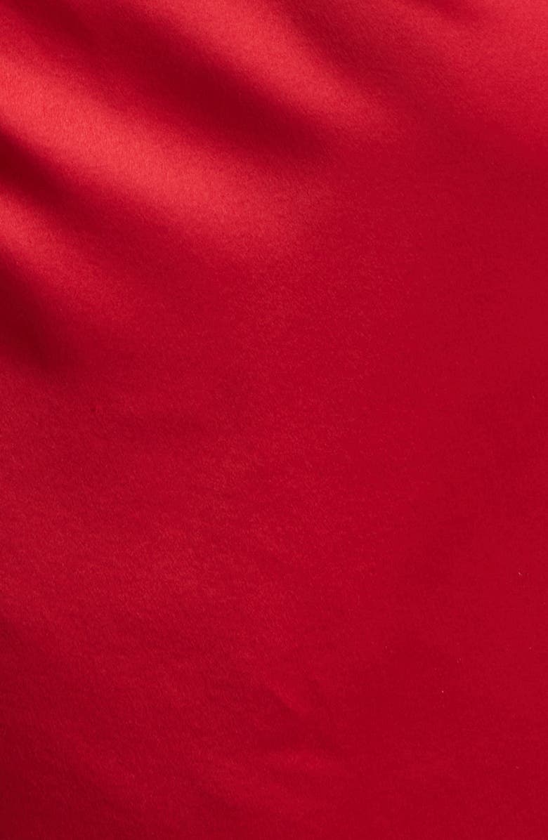 Cinq à Sept Tate Asymmetric Hem Silk Minidress, Alternate, color, Red Currant